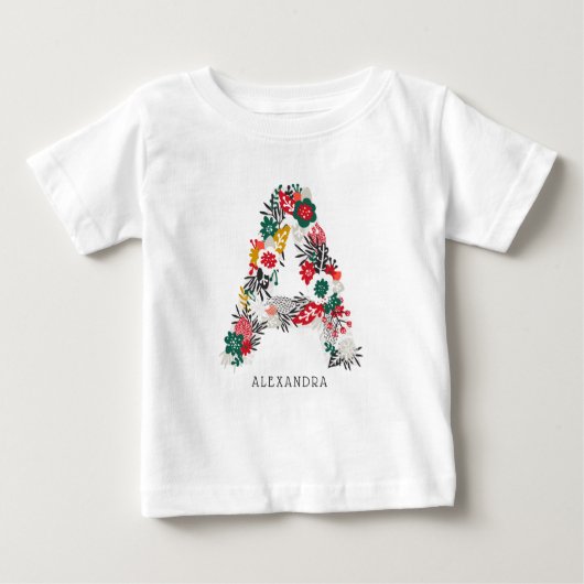 Letter A | Whimsical Bloem Letter Monogram I (Voorkant)