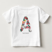 Letter A | Whimsical Bloem Letter Monogram I (Achterkant)