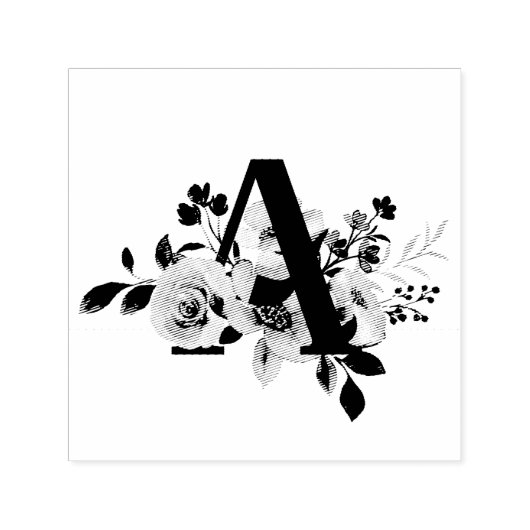 Letter A Zelfinktende Stempel (Design)