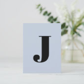 Letter-alfabet | Aangepast minimalistisch modern b Briefkaart (Staand voorkant)