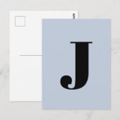 Letter-alfabet | Aangepast minimalistisch modern b Briefkaart (Voorkant / Achterkant)