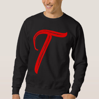 Letter Alphabet Large Red Graphic Initial Trui