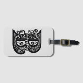 Letter B Aangepast monogram Bagagelabel (Voorkant (horizontaal))