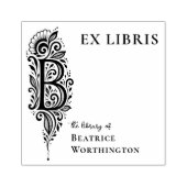 Letter B Botanische Ex Libris Boekplaat Stempel (Afrduk)