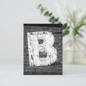 Letter B Briefkaart (Staand voorkant)