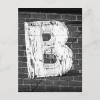 Letter B Briefkaart