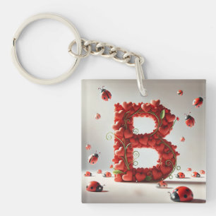 💖 Letter B Cadeau voor Gepersonaliseerde Naam Acc Sleutelhanger