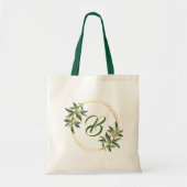 Letter B Canvas Canvas tas - Wreath Twig Corolla (Voorkant)