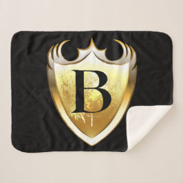 Letter B Capital Alphabet Sherpa Deken