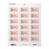 Letter B Cupcake Business Address Mailing Labels (Full Sheet)