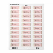 Letter B Cupcake Business Address Mailing Labels (Full Sheet)