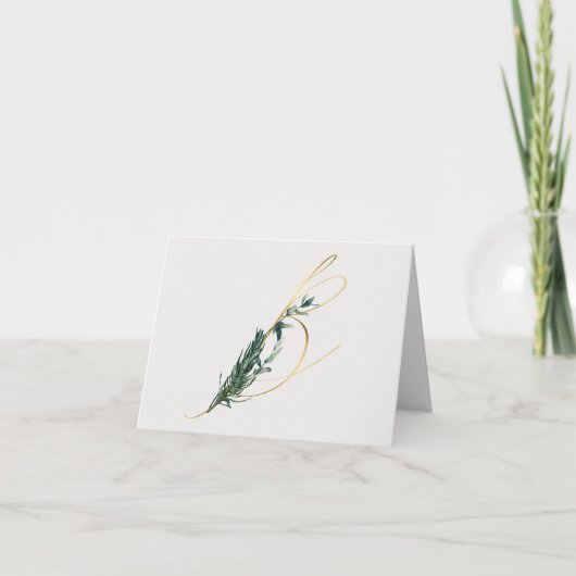 Letter B Decoratief Monogram Notecard Kaart (Voorkant)