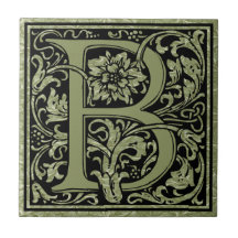 Letter B Eerste letter Monogram