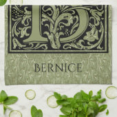 Letter B Eerste letter Monogram Theedoek (Gevouwen)