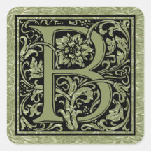 Letter B Eerste letter Monogram