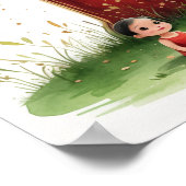 Letter B Fairy Art Poster - Cherry Blossoms (Hoek)