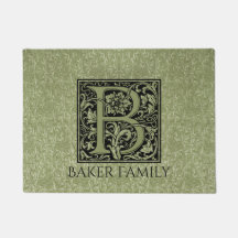 Letter B First Letter Monogram Gepersonaliseerd