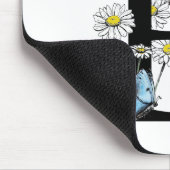 Letter B Floral Waterverf Butterfly Monogram Muismat (Hoek)