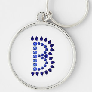 Letter B Gemstenen-Sleutelhanger Sleutelhanger