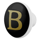 Letter B Gold Keramische Knop (Rechts)