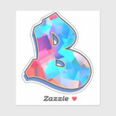 Letter B _ Graffiti alfabet letters Sticker (Vel)