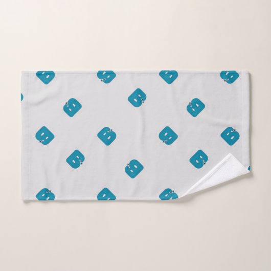 Letter B grijs Handdoek (Handdoek)