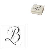 Letter B in rubberstempel (Gestempeld)
