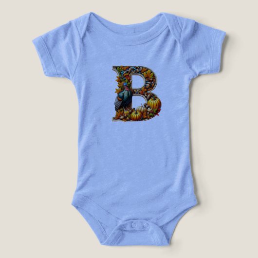 Letter B in Thanksgiving-stijl (Design voorkant)