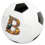 Letter B in Thanksgiving-stijl Voetbal (Drie kwart)