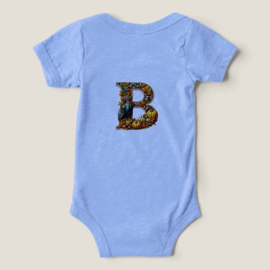 Letter B in Thanksgiving style (Design achterkant)