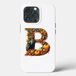 Letter B in Thanksgiving style Case-Mate iPhone Case