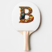 Letter B in Thanksgiving style Tafeltennisbatje (Voorkant)
