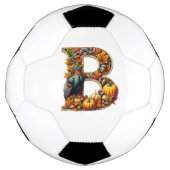 Letter B in Thanksgiving style Voetbal (Voorkant)