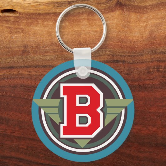 Letter "B"-Initiaal Sleutelhanger (Voorkant)