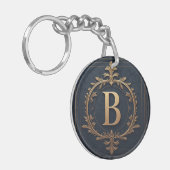 ⚜️ Letter B Initieel Cadeau Voor Mannen 🔑 Sleutelhanger (Voorkant Links)