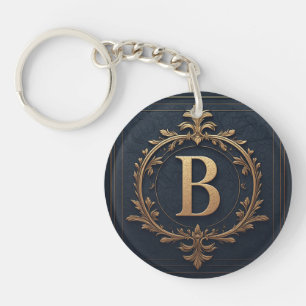 ⚜️ Letter B Initieel Cadeau Voor Mannen 🔑 Sleutelhanger