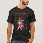 Letter B is voor een Schattige Baphomet Kaart Sata T-shirt (Voorkant)