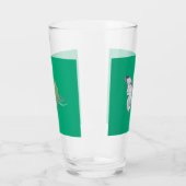 Letter B Klaver Groene Bierglas - St. Patrick Glas (Links)