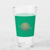Letter B Klaver Groene Bierglas - St. Patrick Glas (Voorkant)