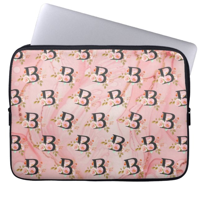 Letter B Laptop Sleeve (Voorkant)