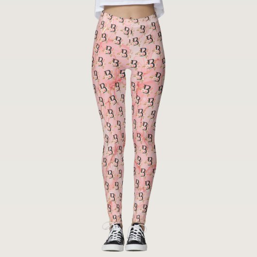 Letter B Leggingen Leggings (Voorkant)