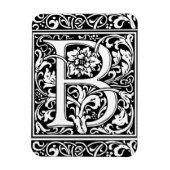 Letter B Medieval Monogram  Initiaal Magneet (Verticaal)