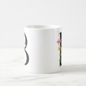 Letter B met bloemen Koffiemok (Center)