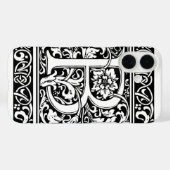 Letter B Middeleeuws Monogram Art Nouveau Case-Mate iPhone Case (Achterkant (horizontaal))