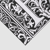 Letter B Middeleeuws Monogram Art Nouveau Tissuepapier (Detail)