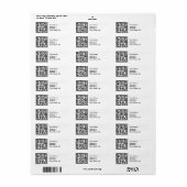 Letter B Middeleeuwse Monogram Art Nouveau Etiket (Full Sheet)