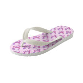 Letter B monogram flip flop thangen (Schuin)