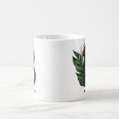 Letter B Monogram Gold Foil tropisch gepersonalise Koffiemok (Center)