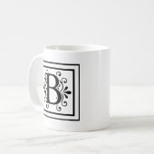 Letter B Monogram koffie-Mok Koffiemok (Voorkant links)