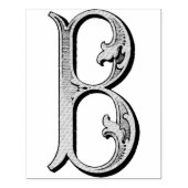 Letter B Monogram Rubber Kunststempel Rubberstempel (Afrduk)